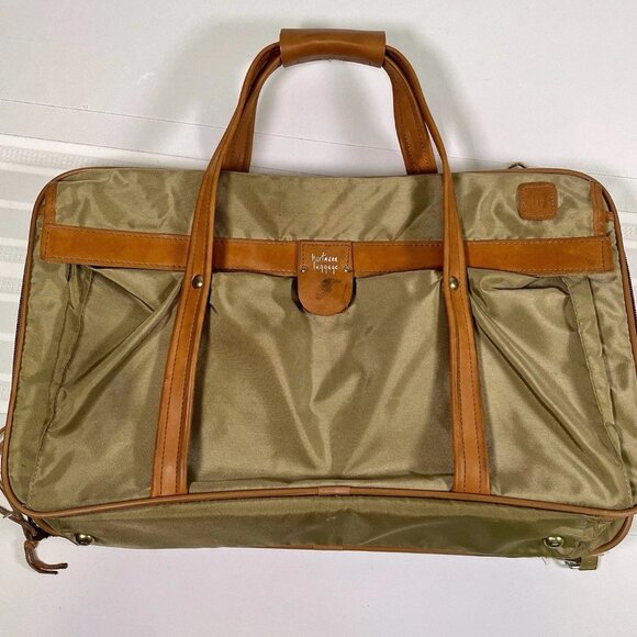 Hartmann Nylon Leather Trim Weekender Bag Luggage Garment Travel w/ Locks & Keys - Picture 1 of 13